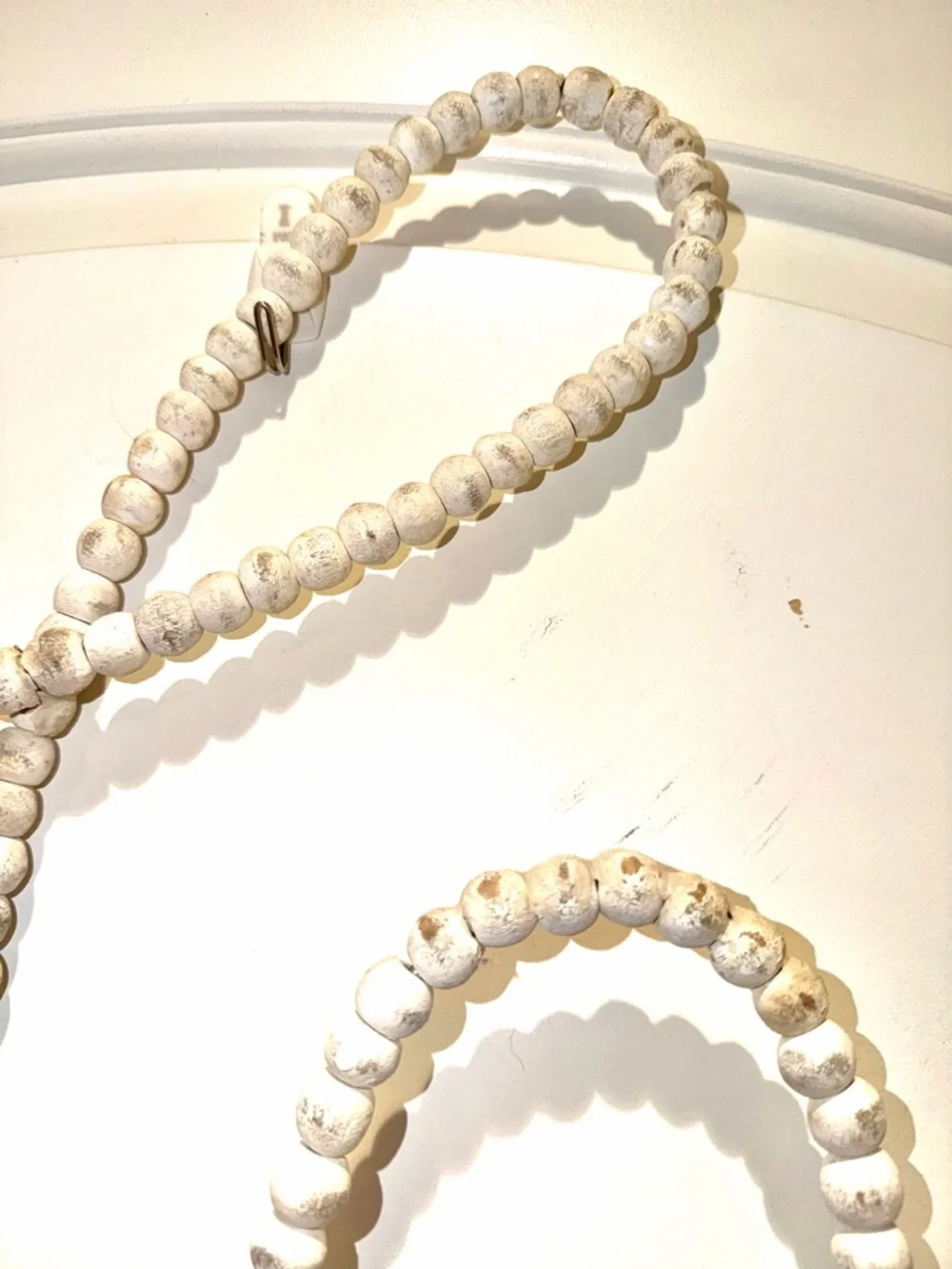 Restoration Hardware Baby Cream Wood Beaded Letter “C”